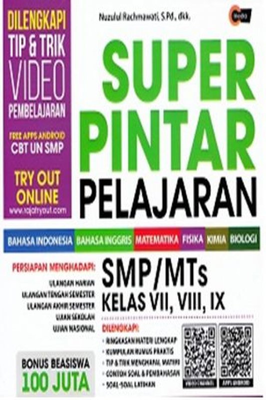 Cover Buku Super Pintar Pelajaran Smp/Mts Kelas Vii, Viii, Ix (Promo Best Book)