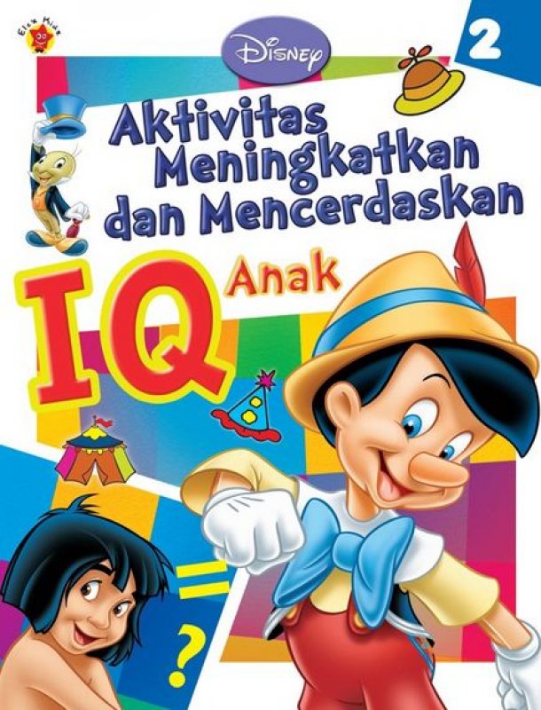 Cover Buku Aktivitas Meningkatkan dan Mencerdaskan Iq Anak Disney 2