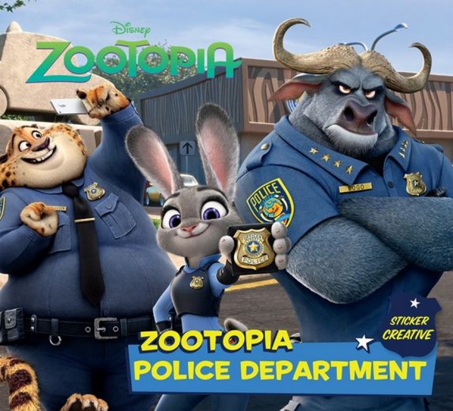 Cover Buku Sticker Creative Zootopia : Zootopia Police Department