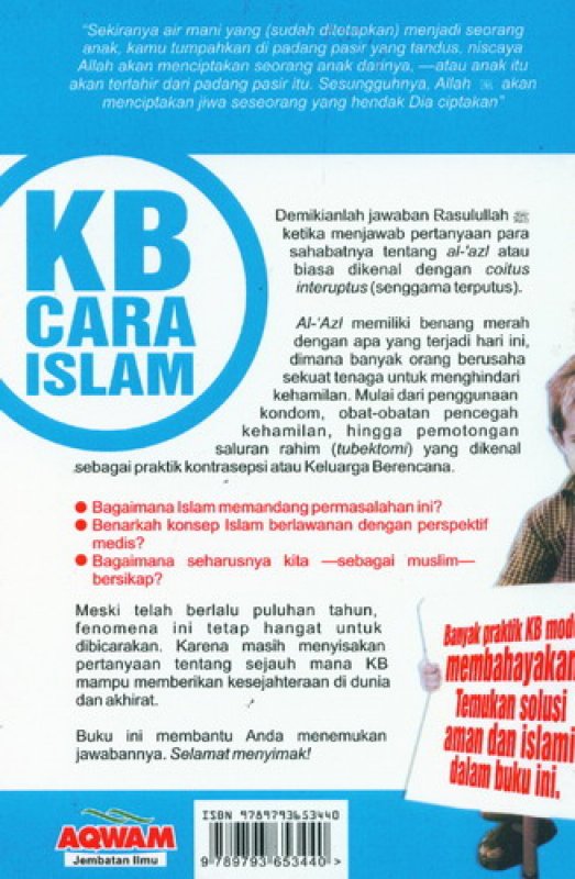 Cover Belakang Buku KB Cara Islam