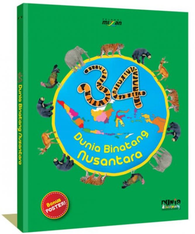 Cover Buku 34 Dunia Binatang Nusantara-Hc