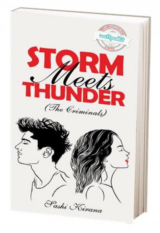 Cover Buku Storm Meet Thunder (Edisi TTD) & Bonus Standing Karakter