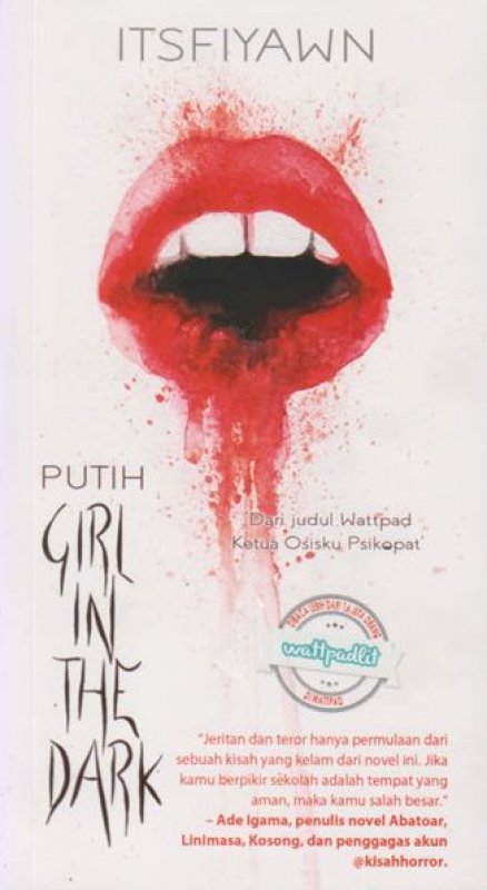 Cover Buku PUTIH: Girl in the dark (2016)