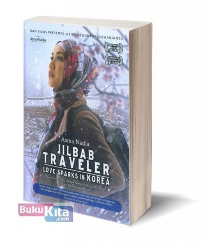 Cover Buku Jilbab Traveler: Love Sparks In Korea [cover film baru]