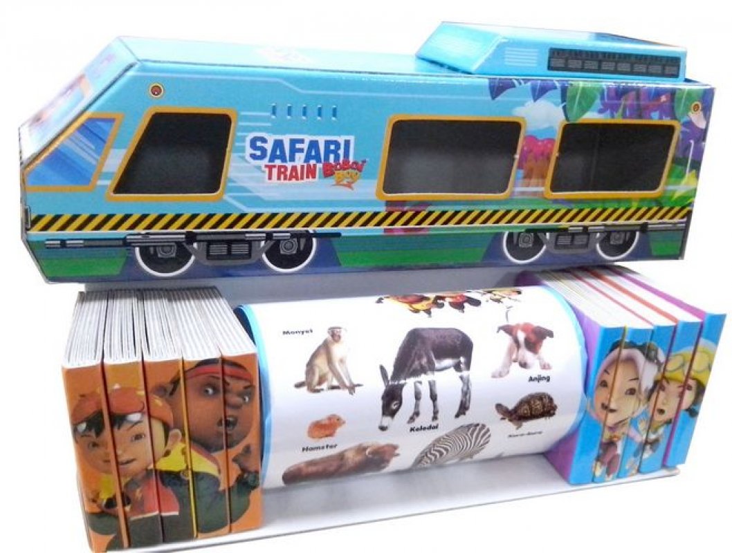 Cover Buku Safari Train Boboiboy