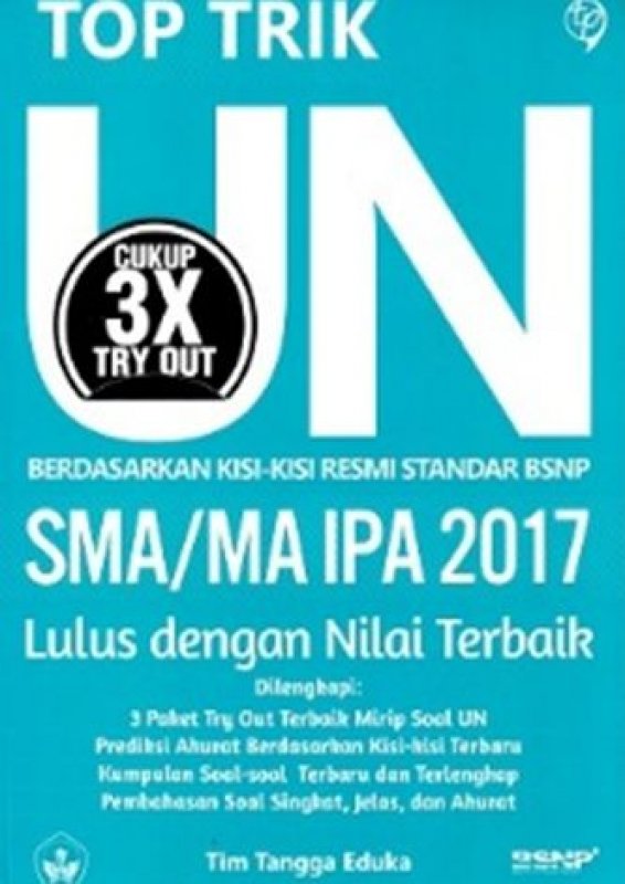 Cover Buku TOP TRIK UN SMA/MA IPA 2017 Lulus dengan Nilai Terbaik