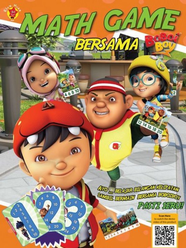 Cover Buku Math Game Bersama Boboiboy