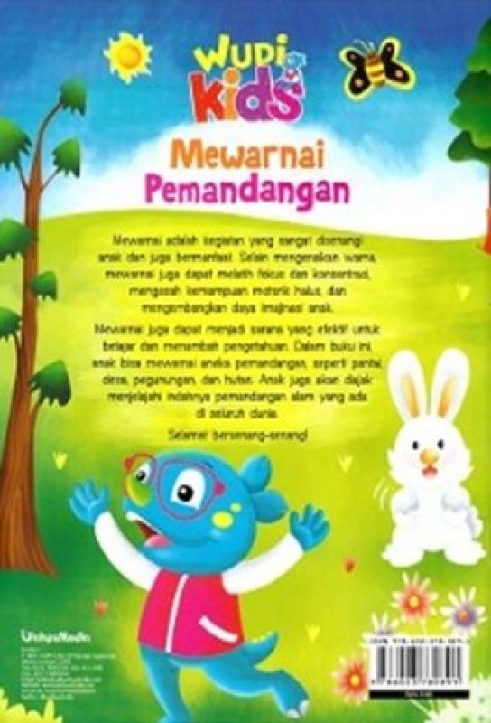 Cover Belakang Buku Wudi Kids Mewarnai Pemandangan (Promo Best Book)