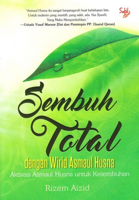 Cover Buku Sembuh Total Dengan Wirid Asmaul Husna