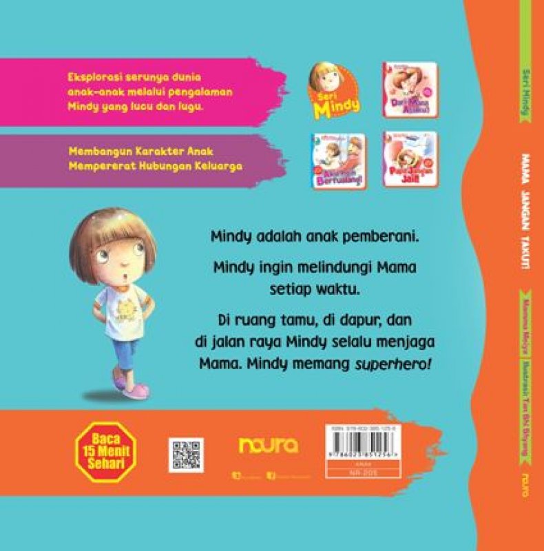 Cover Belakang Buku Seri Mindy: Mamah Jangan Takut-Hc