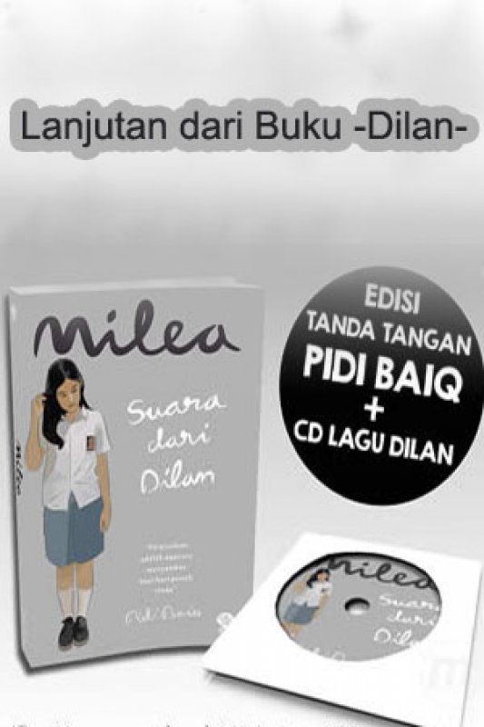 Cover Buku Milea Suara Dari Dilan