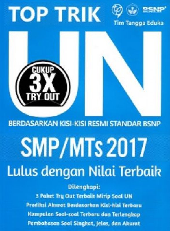 Cover Buku Top Trik Un SMP/MTS 2017