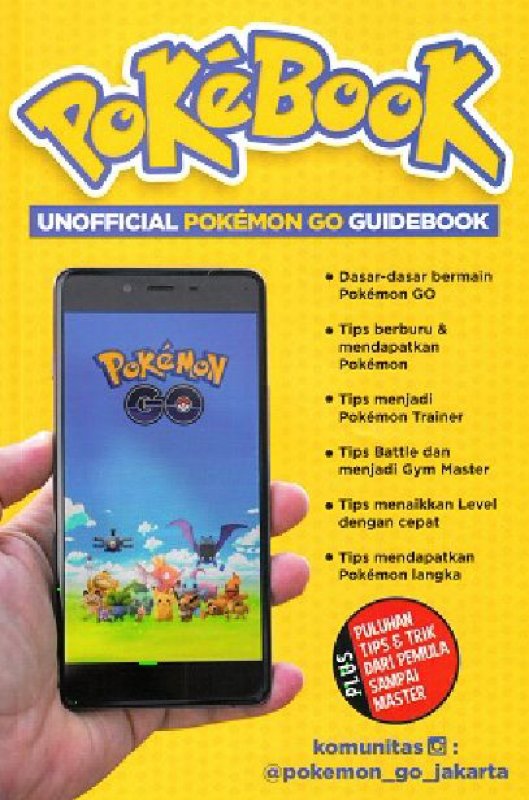 Cover Buku Pokebook [Unofficial Pokemon Go Guidebook] (end year sale)