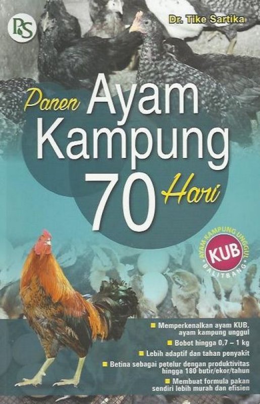 Cover Buku Panen Ayam Kampung 70 Hari