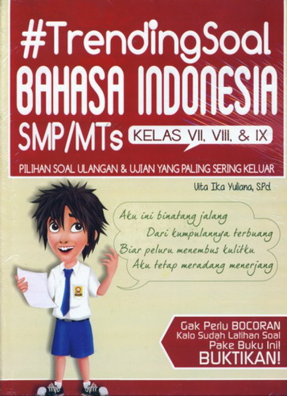 Cover Buku Trending Soal Bahasa Indonesia SMP/MTS Kelas 7, 8 & 9
