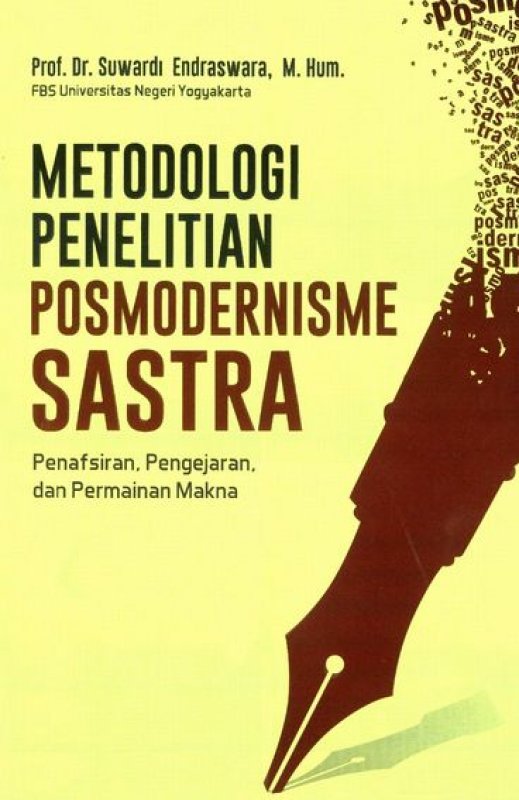 Cover Buku Metodologi Penelitian Posmodernisme Sastra