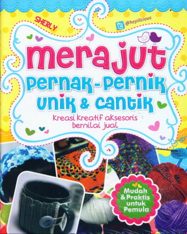 Cover Buku Merajut Pernak-pernik Unik dan Cantik
