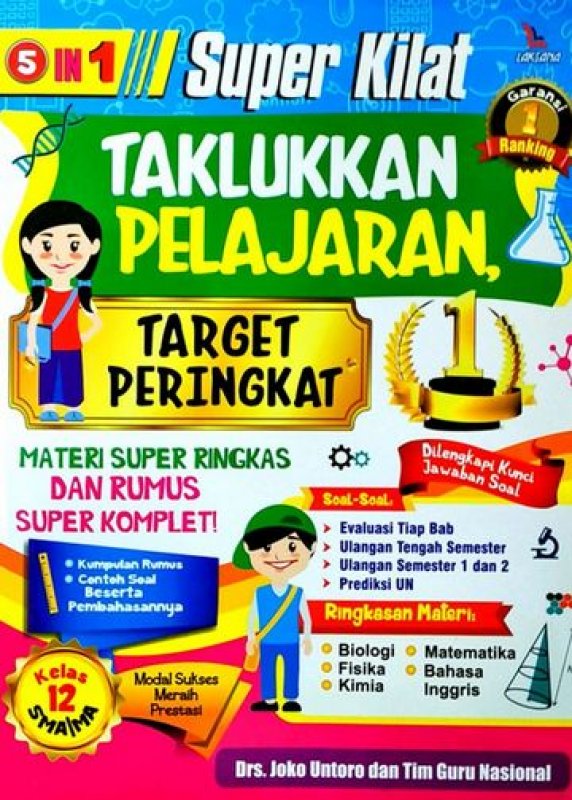 Cover Buku Super Kilat Taklukan Pelajaran Target Peringkat 1 Kelas 12 SMA/MA