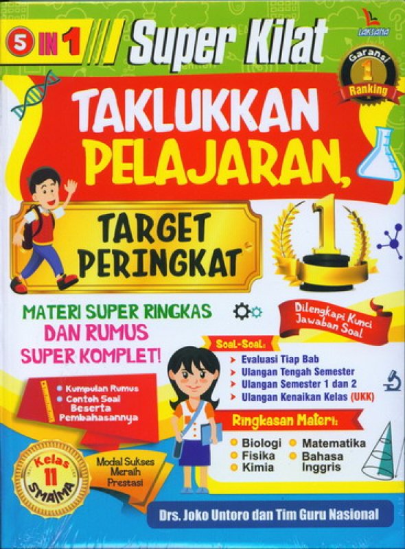Cover Buku Super Kilat Taklukan Pelajaran Target Peringkat 1 Kelas 11 SMA/MA