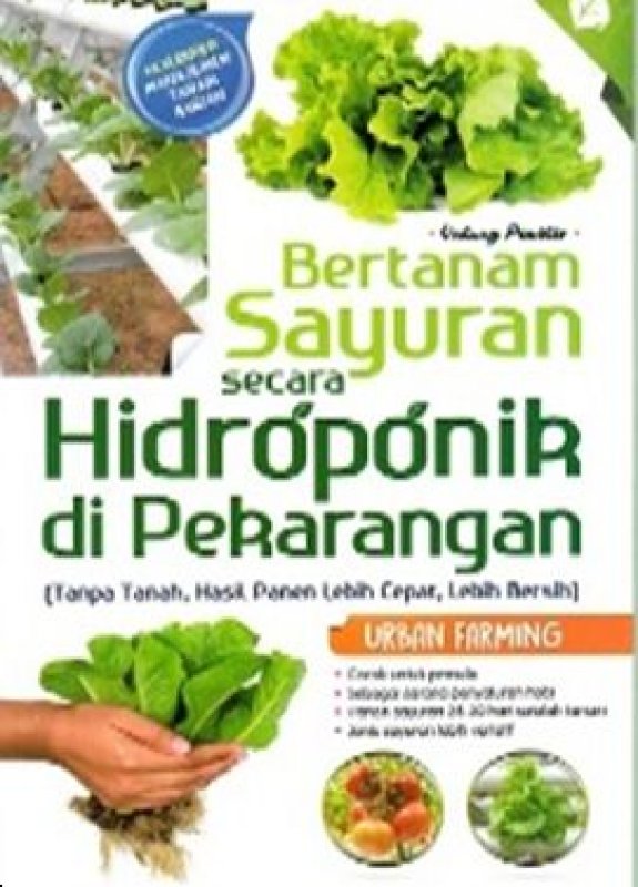 Cover Buku Bertanam Sayuran Secara Hidroponik di Pekarangan
