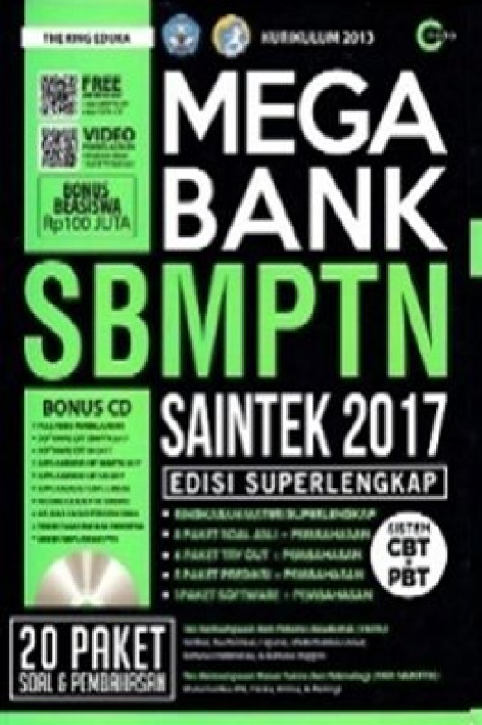 Cover Buku Mega Bank SBMPTN Saintek 2017 Edisi Superlengkap ( T_A_B )