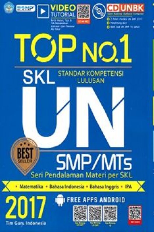Cover Buku TOP NO 1 SKL UN SMP/MTS 2017