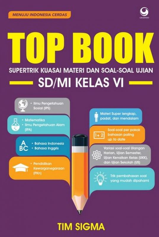 Cover Buku Top Book SD Kelas VI