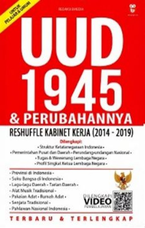 Cover Buku UUD 1945 dan Perubahannya Reshuffle Kabinet Kerja (2014-2019)