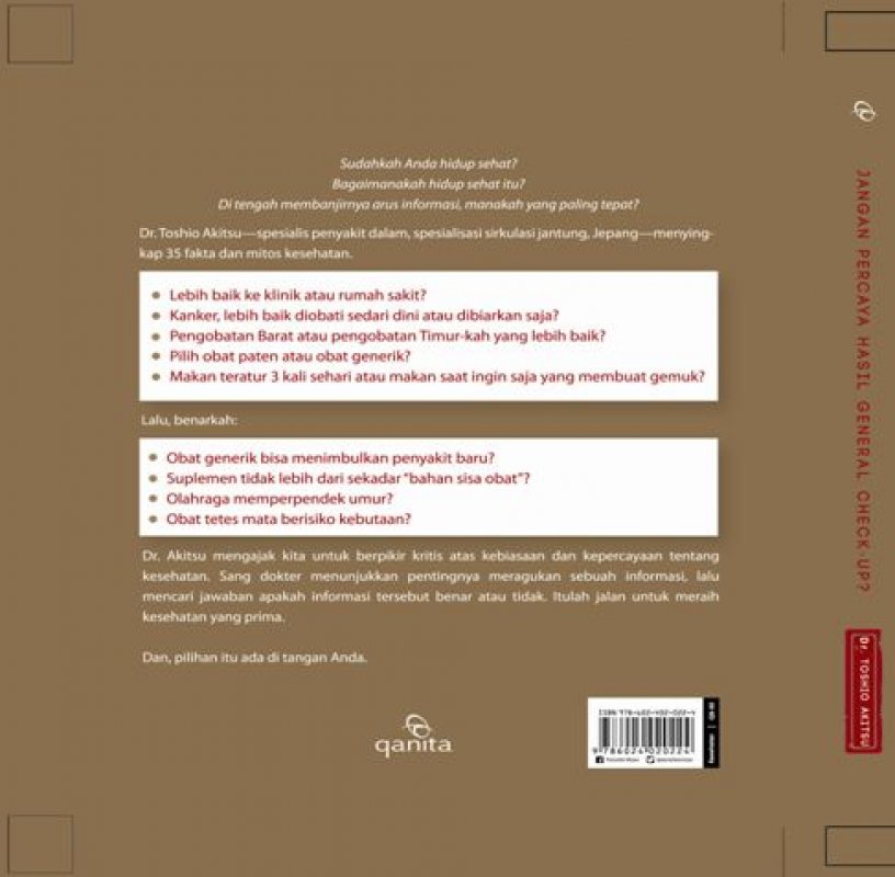 Cover Belakang Buku Jangan Percaya Hasil General Check Up-Hc