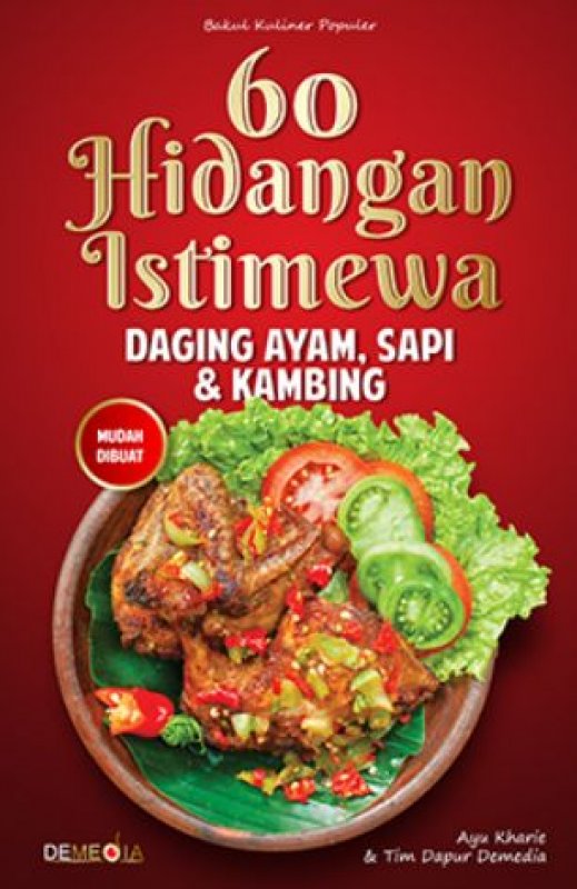 Cover Buku 60 Hidangan Istimewa Daging Ayam, Sapi, dan Kambing