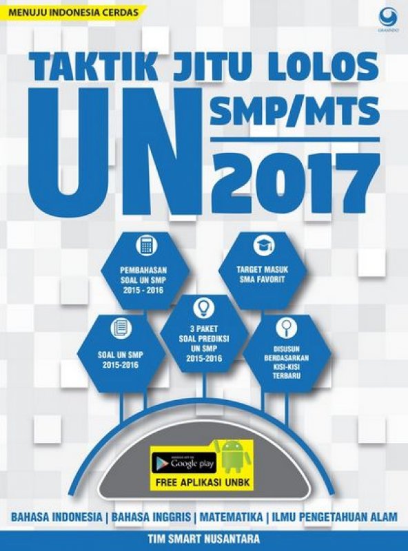 Cover Buku Taktik Jitu Lolos Un Smp/Mts 2017