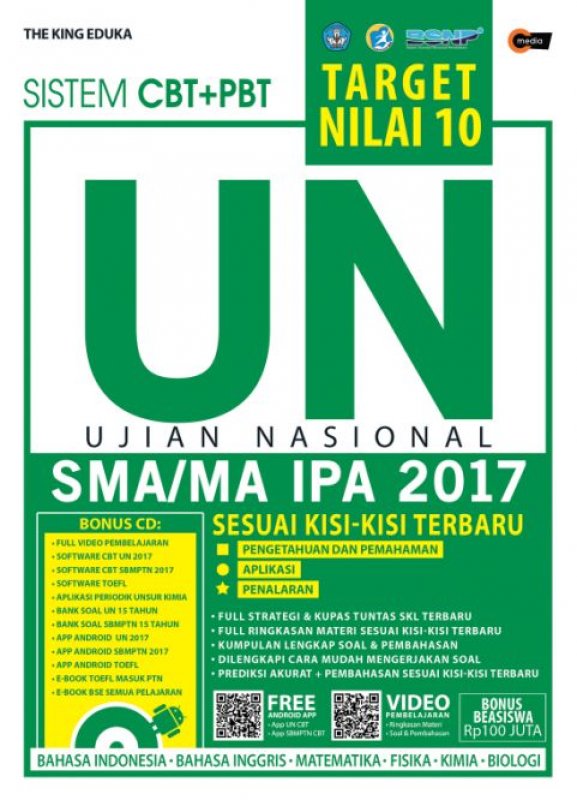 Cover Buku TARGET NILAI 10 UN SMA/MA IPA 2017