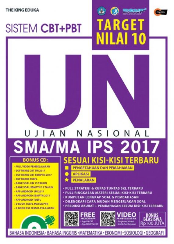Cover Buku TARGET NILAI 10 UN SMA/MA IPS 2017