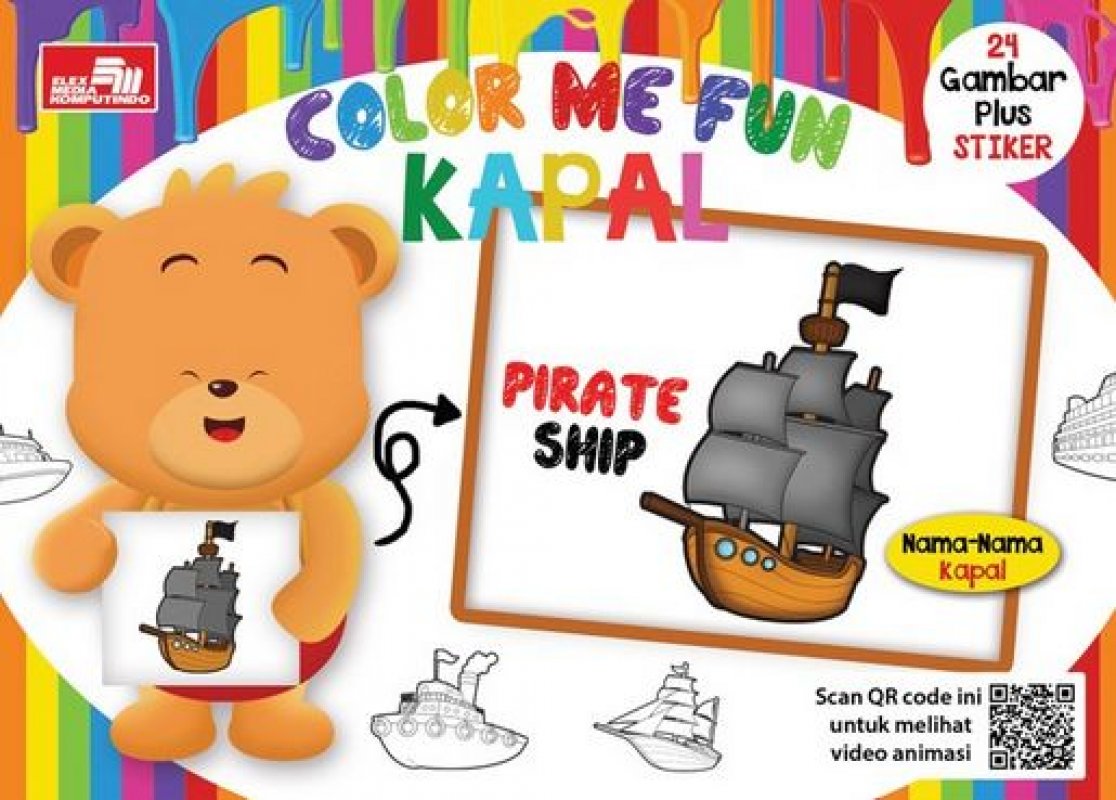 Cover Buku Color Me Fun - Kapal + Qr