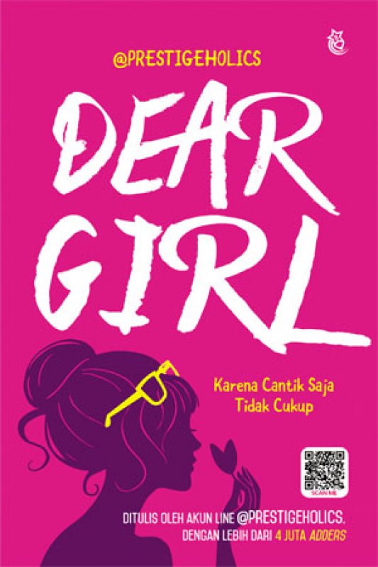 Cover Buku Dear Girl ( Bonus Pin & Sticker Quote)