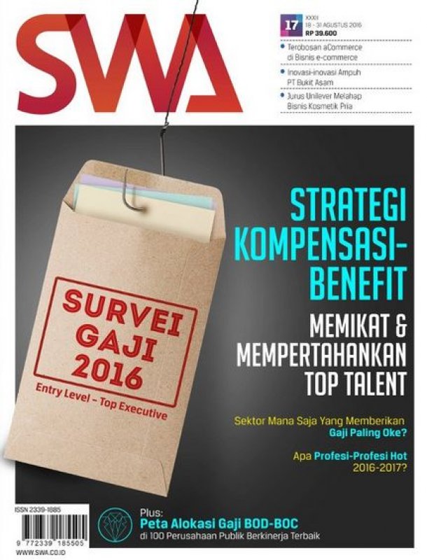 Cover Buku Majalah SWA Sembada No. 17 | 18-31 Agustus 2016