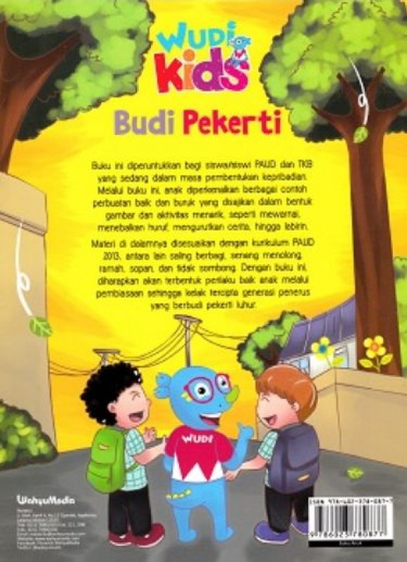 Cover Belakang Buku Wudi Kids: Budi Pekerti untuk PAUD & TK B