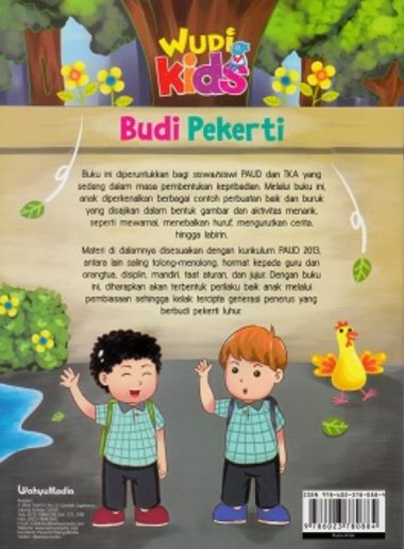 Cover Belakang Buku Wudi Kids: Budi Pekerti untuk PAUD & TK A