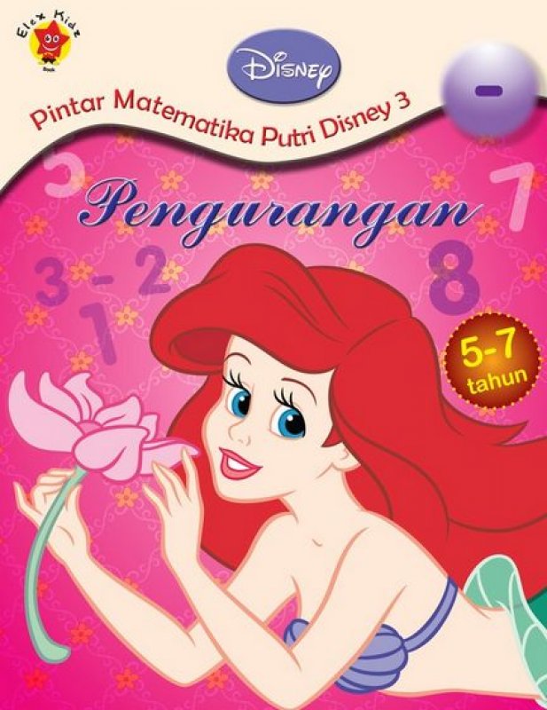 Cover Buku Pintar Matematika Putri Disney 3: Pengurangan