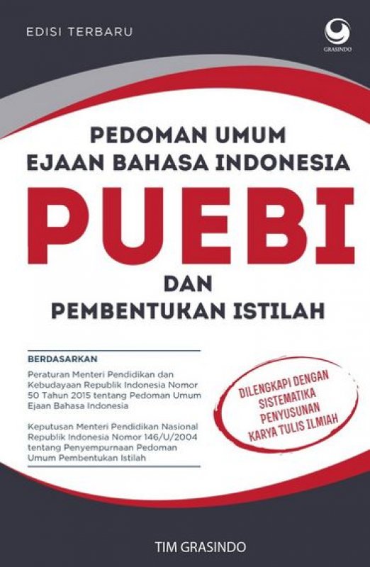 Cover Buku Pedoman Umum Ejaan Bahasa Indonesia & Pembentukan Istilah