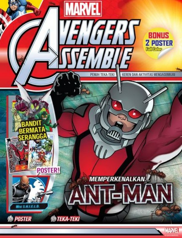 Cover Buku Aktivitas Marvel: Antman