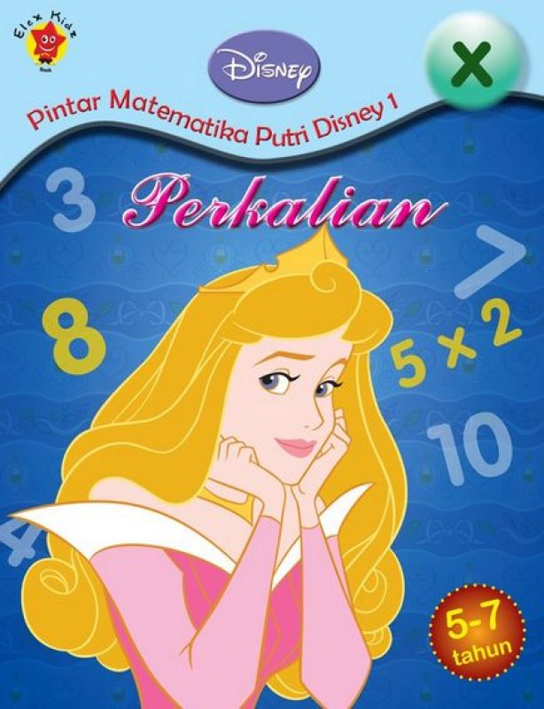 Cover Buku Pintar Matematika Putri Disney 1: Perkalian