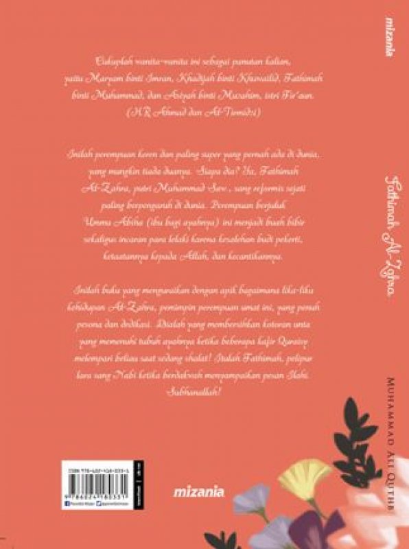 Cover Belakang Buku Fathimah Al-Zahra