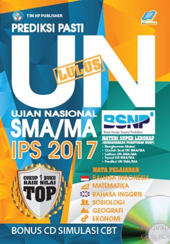 Cover Buku Prediksi Pasti Lulus UN SMA/MA IPS 2017 [Bonus CD SIMULASI CBT]