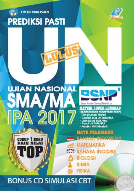 Cover Prediksi Pasti Lulus UN SMA/MA IPA 2017 [Bonus CD SIMULASI CBT]