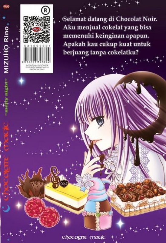 Cover Belakang Buku Chocolate Magic Melty Night