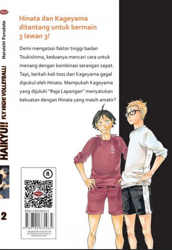 Cover Belakang Buku Haikyu!! Fly High! Volleyball! 02