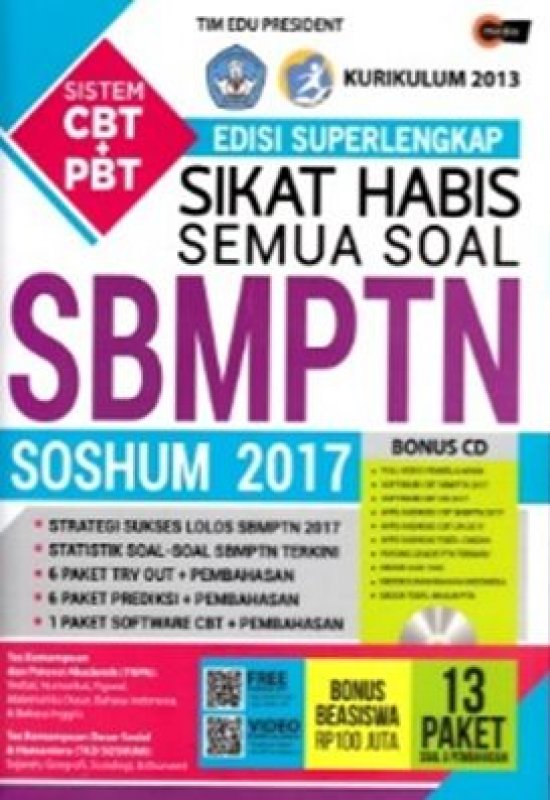 Cover Buku SIKAT HABIS SEMUA SOAL SBMPTN SOSHUM 2017 EDISI SUPERLENGKAP 