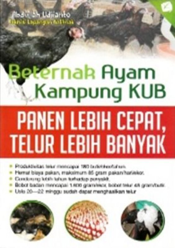 Cover Buku Beternak Ayam Kampung Kub