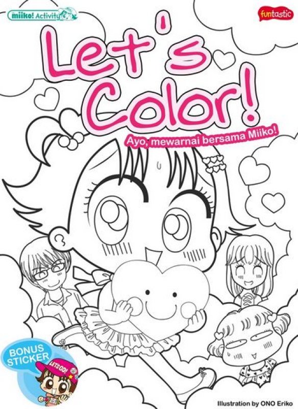 Cover Buku Miiko Activity - Lets Color